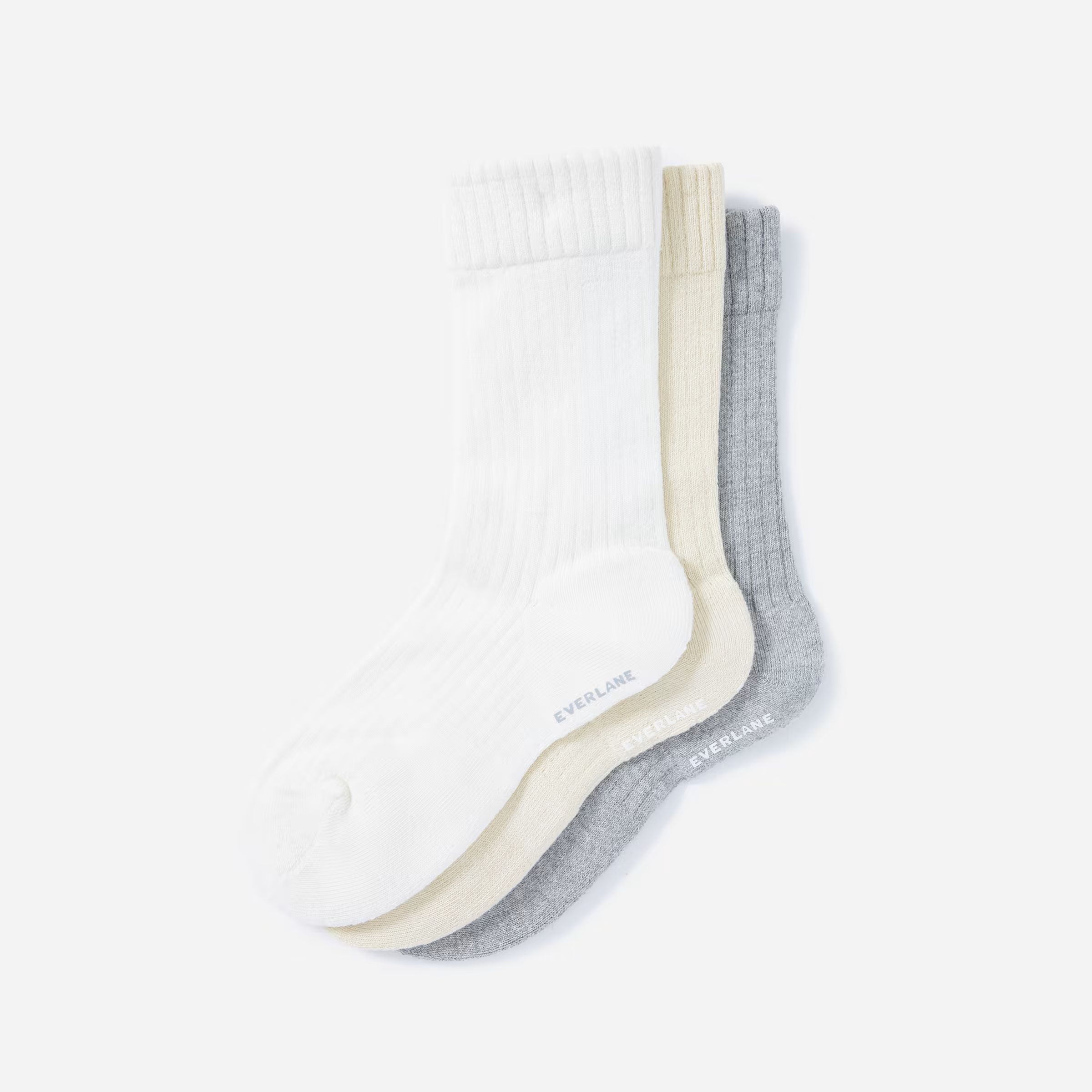 The Organic Cotton Ribbed Crew Sock 3-Pack | Everlane