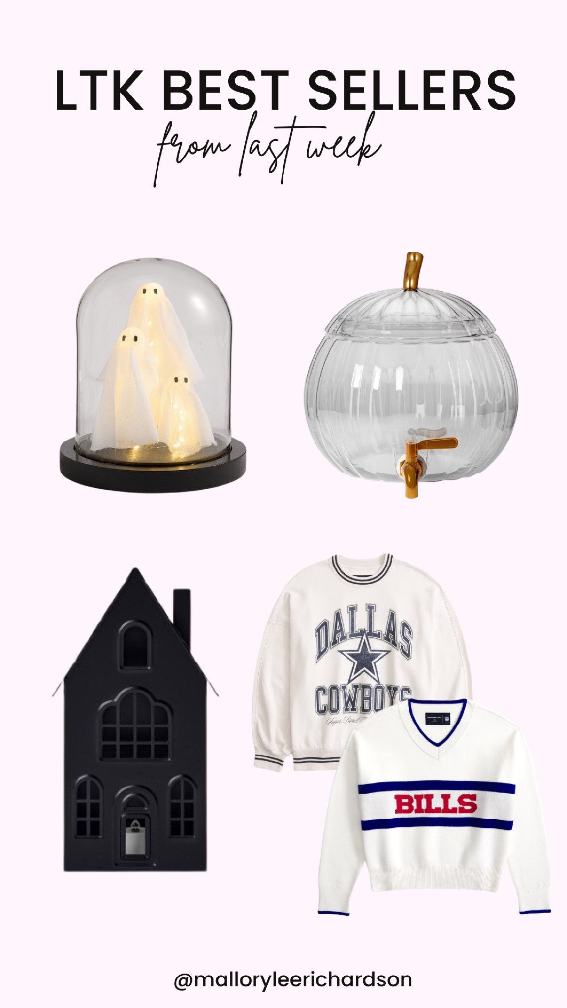 Best seller’s last week! 

pottery barn, target, abercrombie & fitch, halloween decor, seasonal, festive decor, pumpkin drink dispenser, ghost decor, NFL crewnecks, women’s fashion, home decor 

#LTKHome #LTKSaleAlert #LTKSeasonal