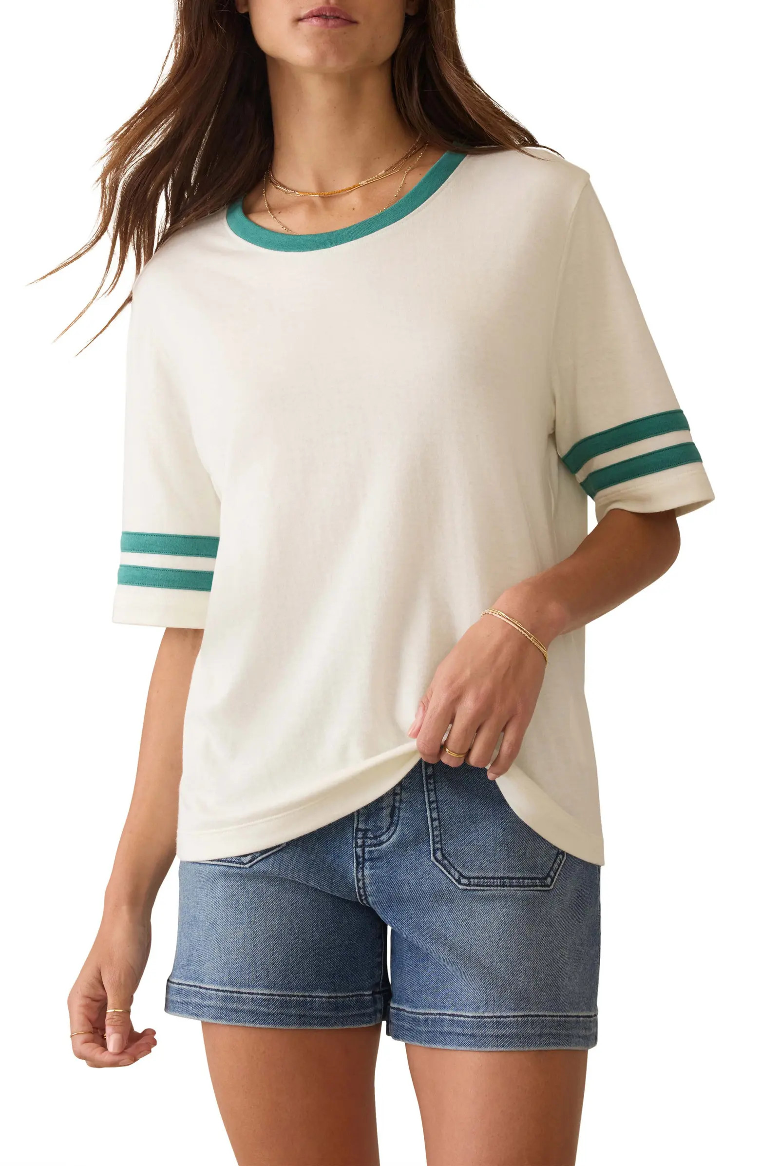 Cloud Varsity Cotton & Modal T-Shirt | Nordstrom