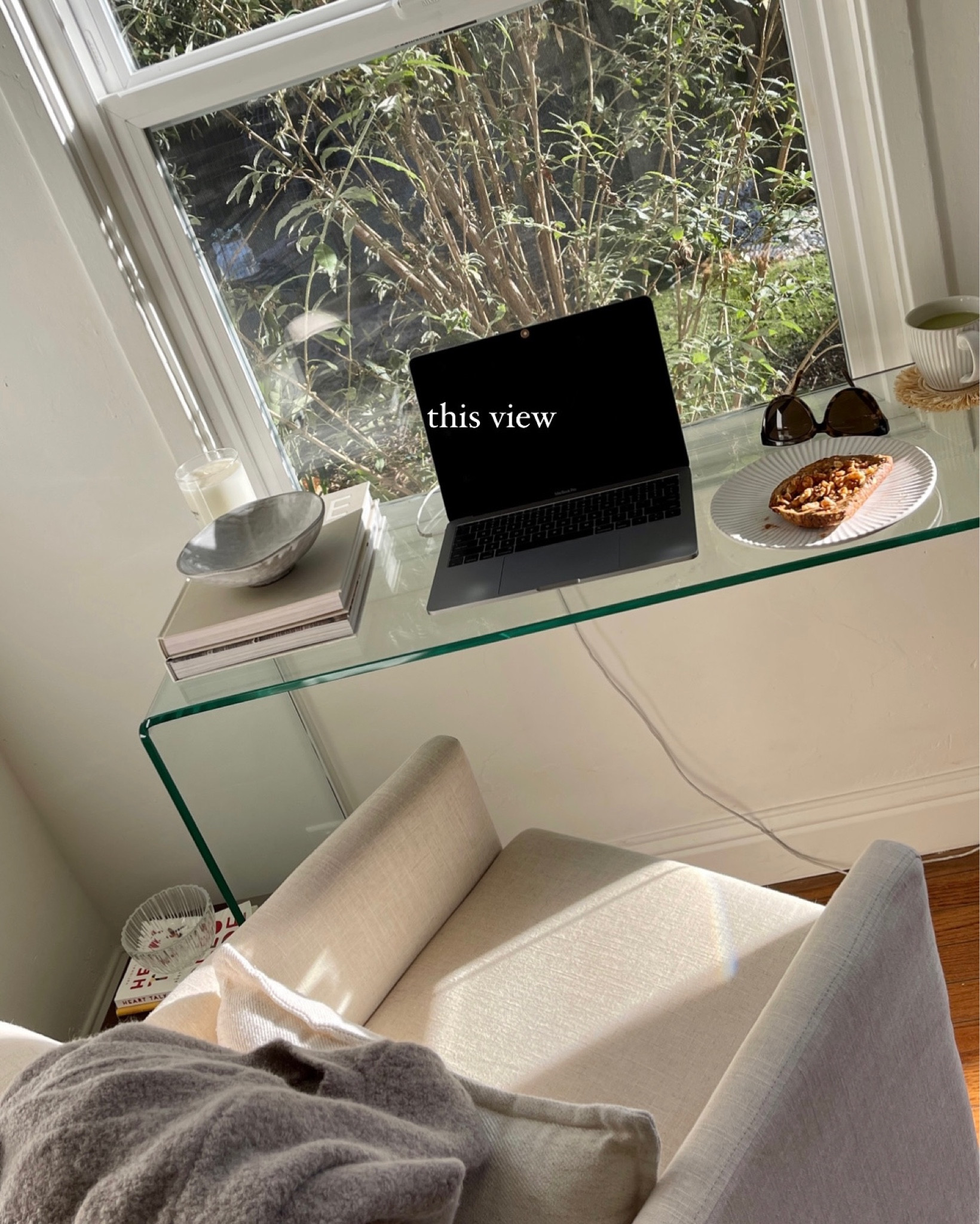 Office view 🫶🏼 

Shared a few home details 〰️

Desk was a local find but I shared similar or try searching “acrylic desk” or “acrylic console” on FB marketplace. 

#LTKhome #LTKstyletip #LTKSeasonal