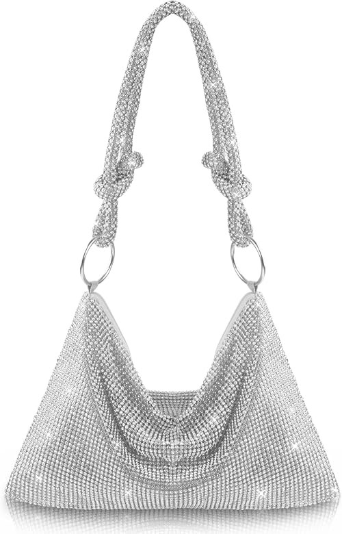 AOYUNHUI Rhinestone Bag for Women Shoulder Handbags Evening Bling Clutch Purses for Wedding Recep... | Amazon (CA)