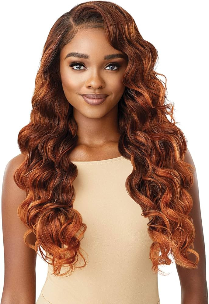 Outre HD Lace Front Wig Perfect Hairline Fully Hand-Tied 13X6 Lace Wig Charisma (DR4/SDBL) | Amazon (US)