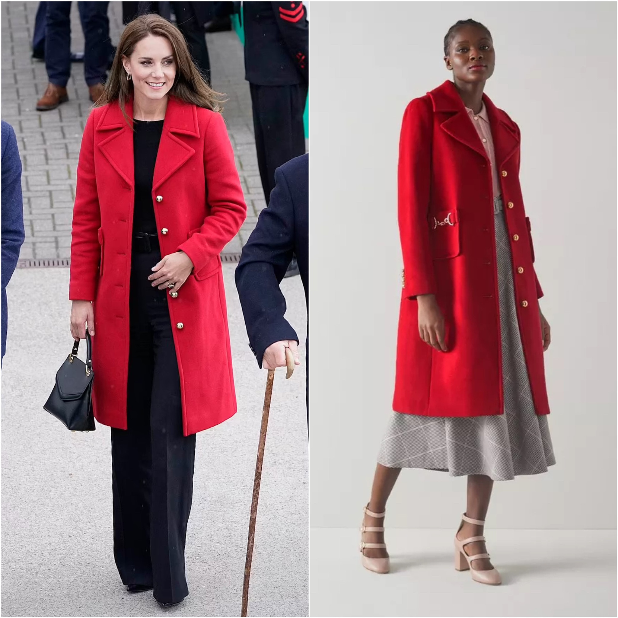 Kate wearing LK Bennett Spencer coat #fall #wool #tweed

#LTKstyletip