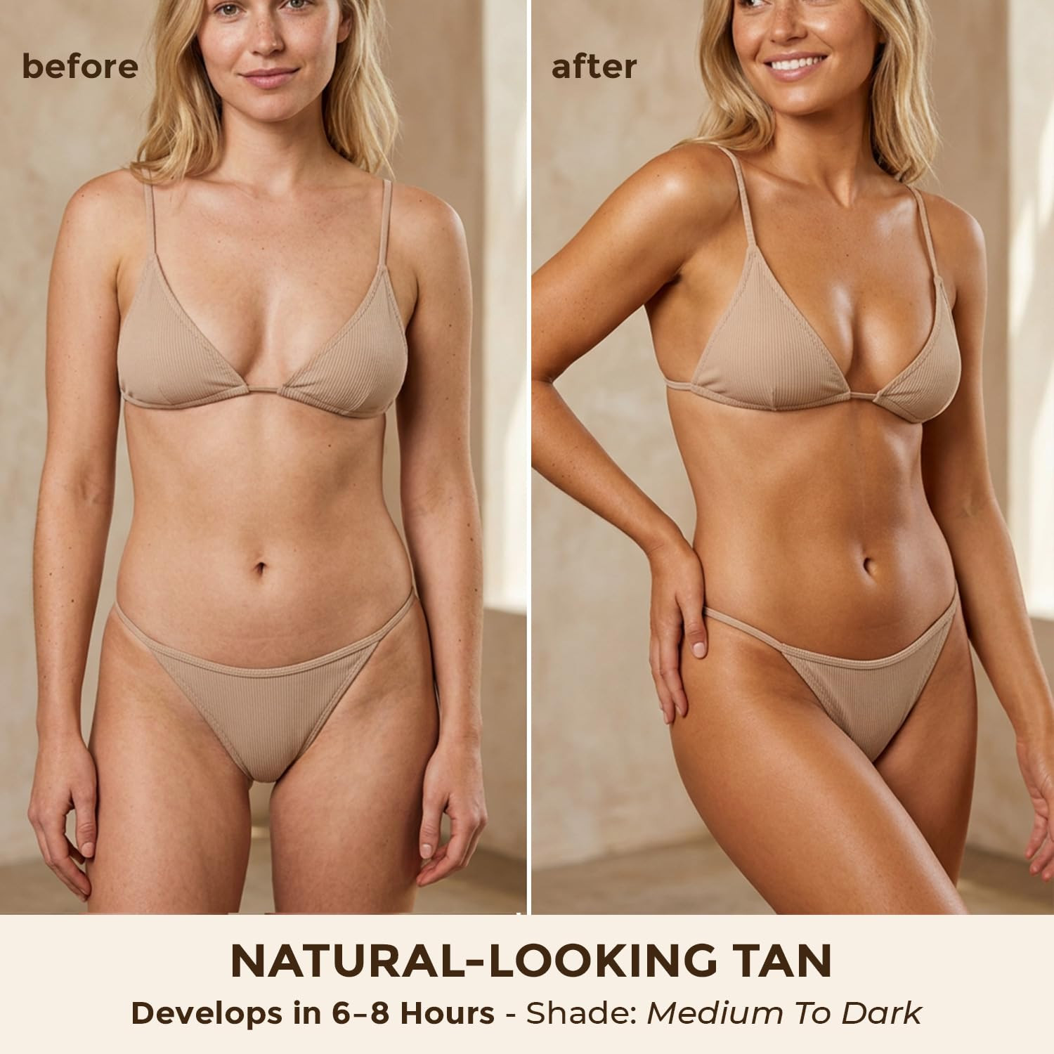Self Tanner Mousse - USA Made with Natural & Organic Ingredients, Self Tanning Mousse for Dark Fa... | Amazon (US)