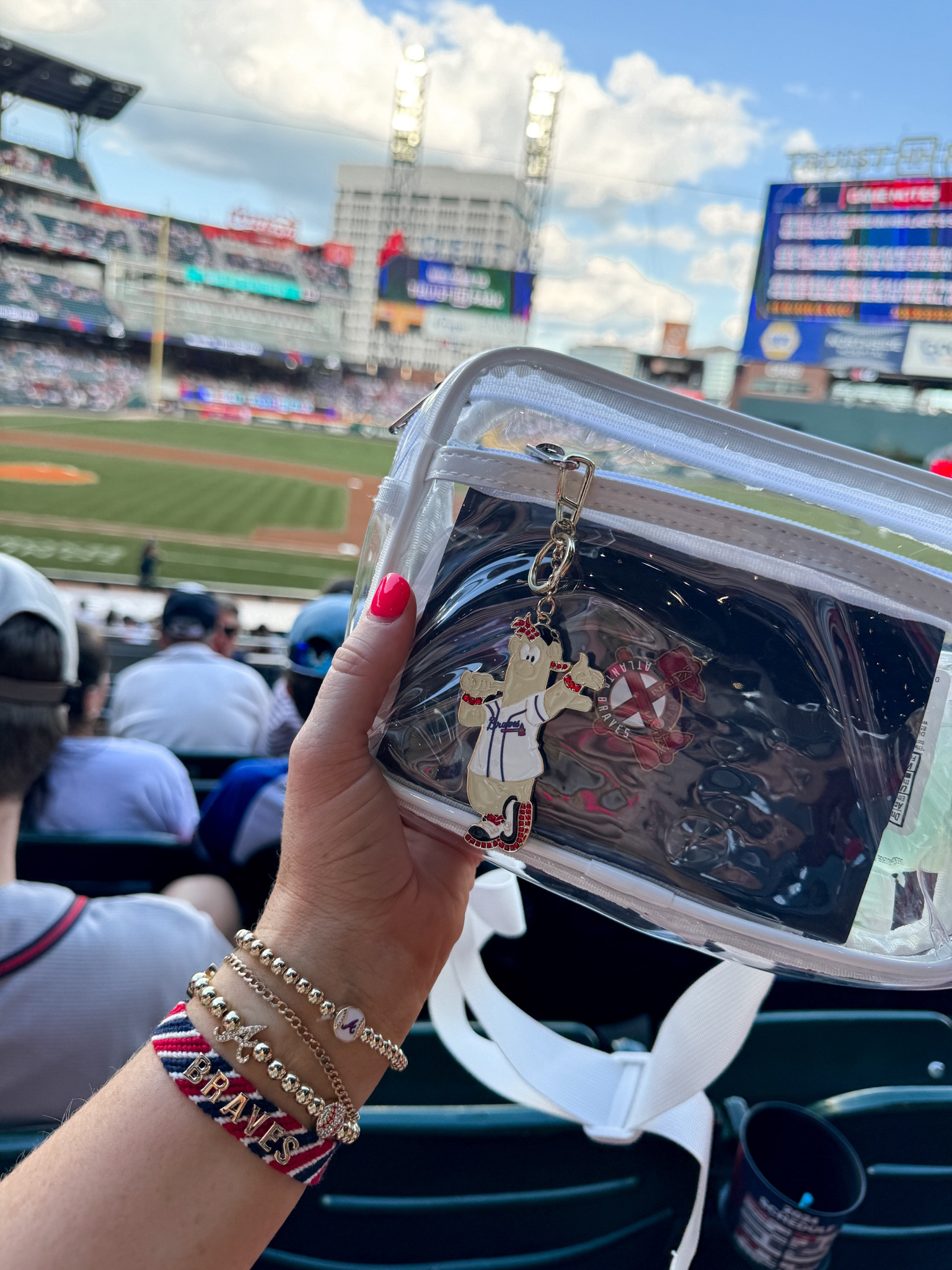 Clear bag, stadium bag, Amazon find, bauble bar bracelets, Atlanta Braves 

#LTKItBag #LTKFindsUnder50