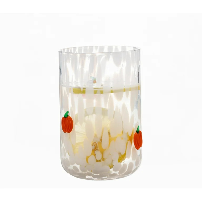 Way to Celebrate 12 fl oz Halloween Pumpkin Charm Drinking Glass - Walmart.com | Walmart (US)
