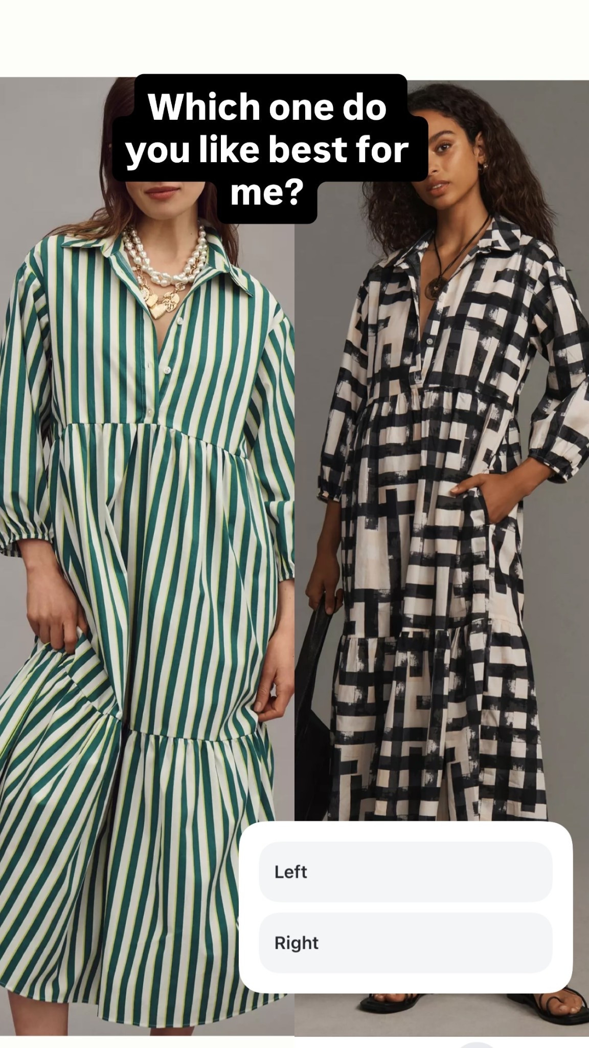 Which one do you like best for me? You can’t go wrong - they’re both 30% off this weekend, no code needed  

#LTKMidsize #LTKPlusSize