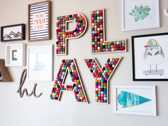 PLAY Room Wall Letters - Etsy | Etsy (US)