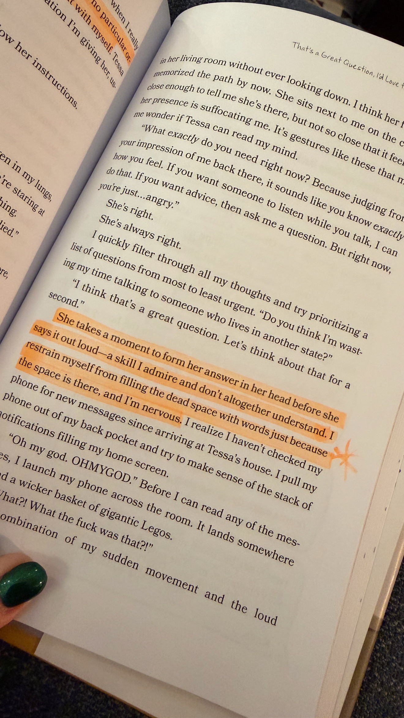 Elyse Myers’ memoir That’s a Great Question, I’d Love to Tell You is a standout read for anyone who loves honest, thoughtful nonfiction. With insightful reflections, emotional depth, and plenty of humor, it’s a great pick for your reading journal or fall TBR. Click through for the full review & follow for more bookish content, including book reviews, reading guides, and gifts for book lovers! 

 #LTKdayinmylife #LTKselfcare #LTKstorytime