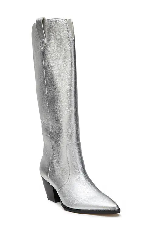 Matisse Stella Western Boot in Silver at Nordstrom, Size 6.5 | Nordstrom