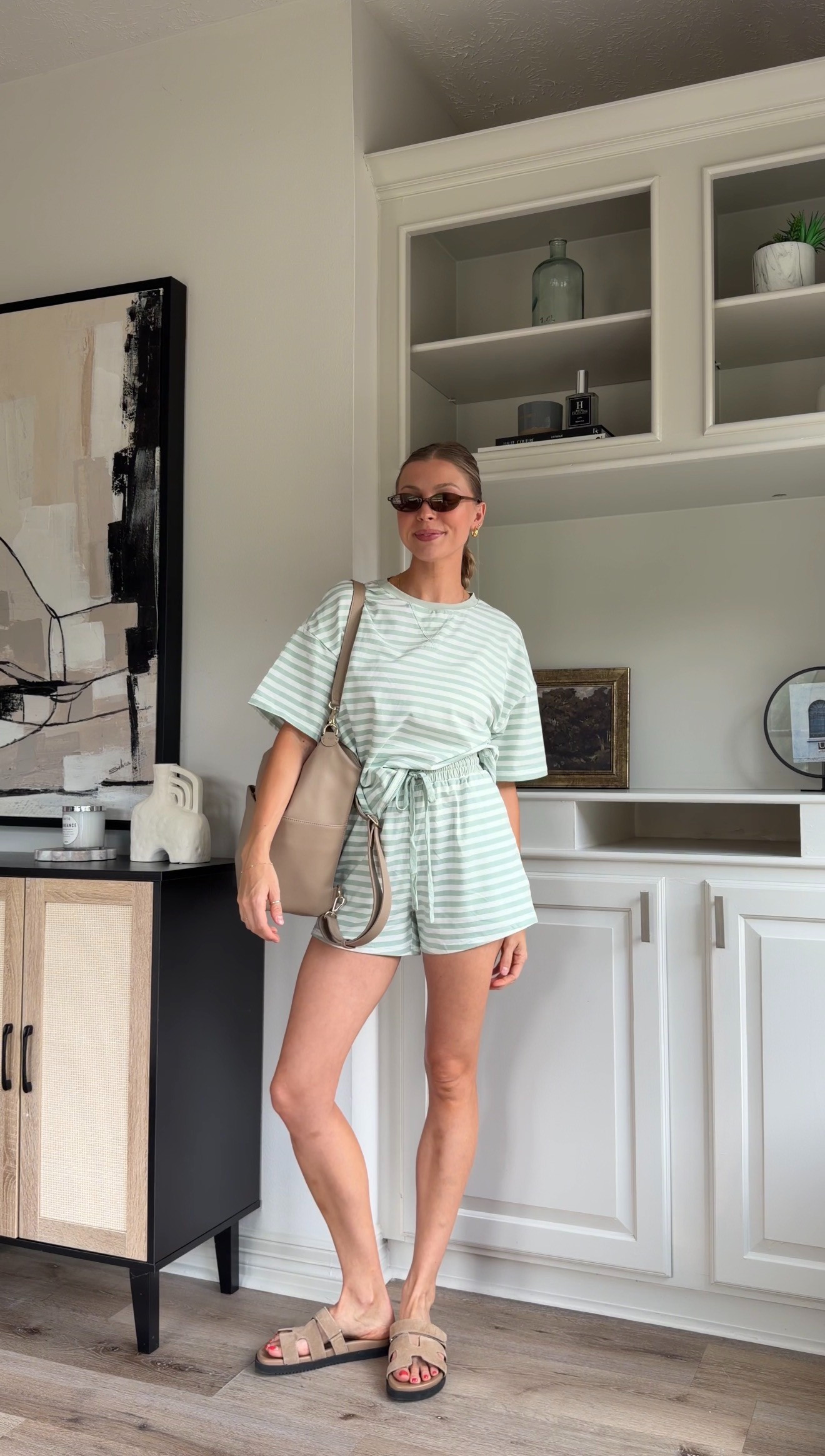 Cute striped lounge set for summer! Wearing small  

 #LTKootd
