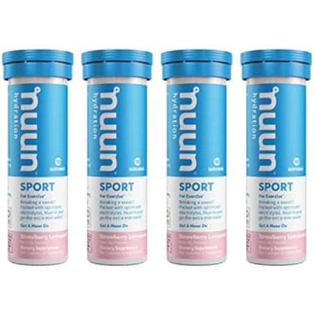 Nuun Hydration Nuun Active - Strawberry Lemonade - Case of 8 - 10 Tablets | Amazon (US)