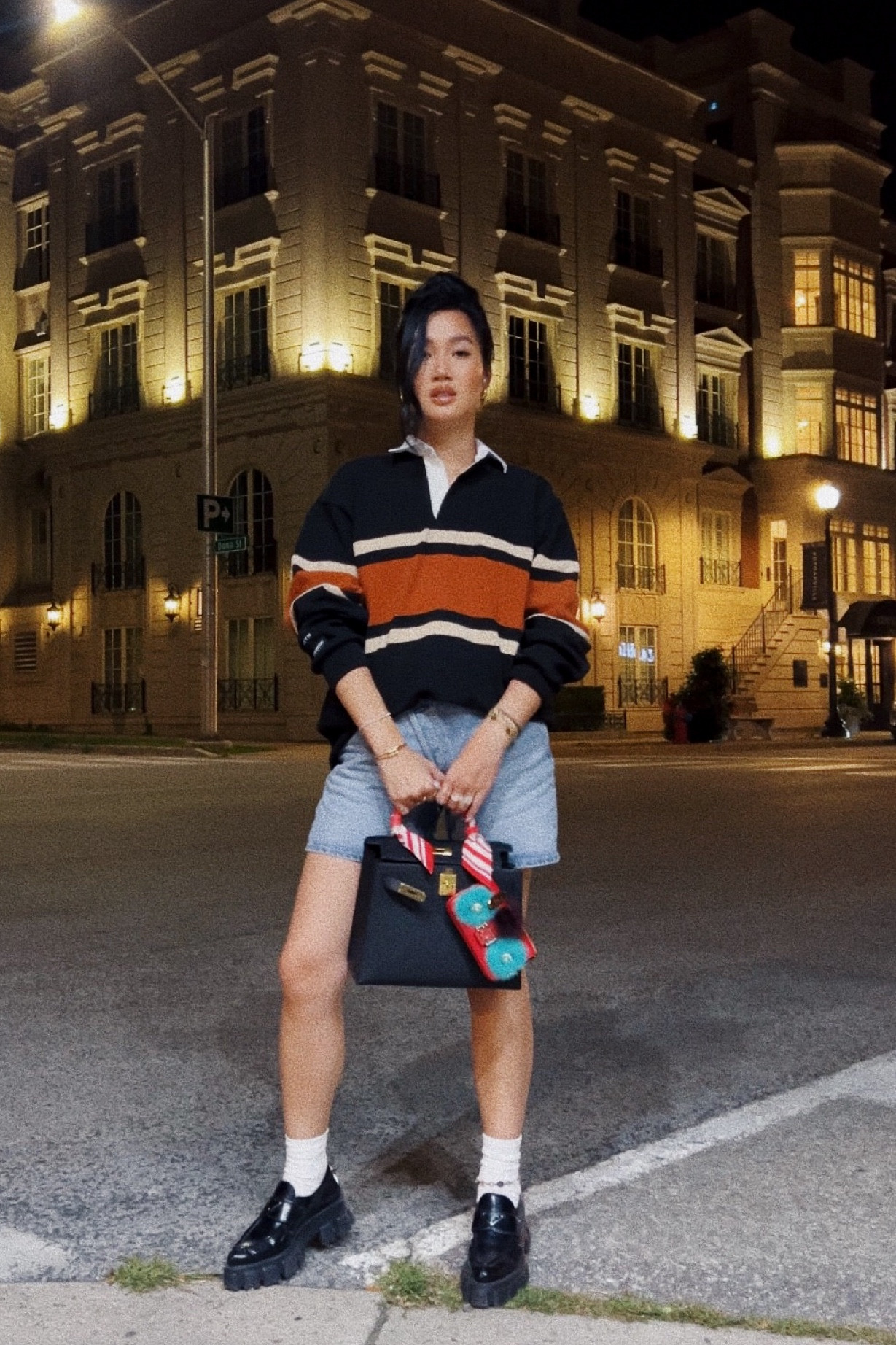 Pre fall!!

Medium in the shirt
26 in the shorts 