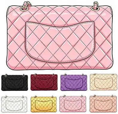 Women’s Caviar Leather Shoulder Bag, Chain Crossbody Luxury Designer Handbag with Gold‑Tone H... | Amazon (US)