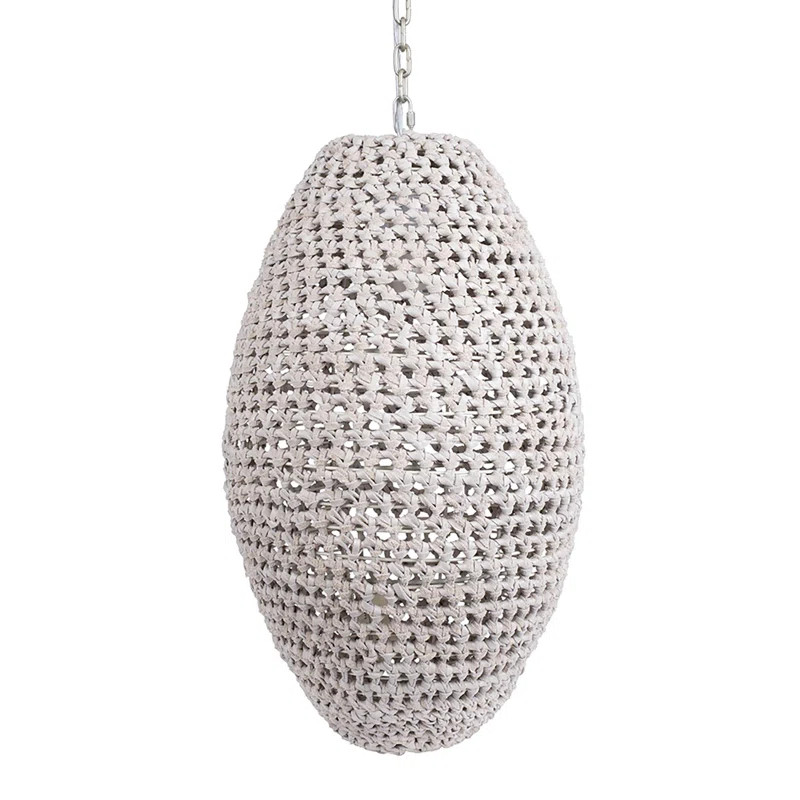 Medium Leather Pod Pendant Light | Perigold