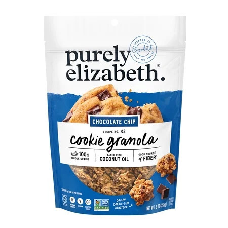 Purely Elizabeth Cookie Granola, Chocolate Chip, Gluten-Free, 9 oz Bag | Walmart (US)