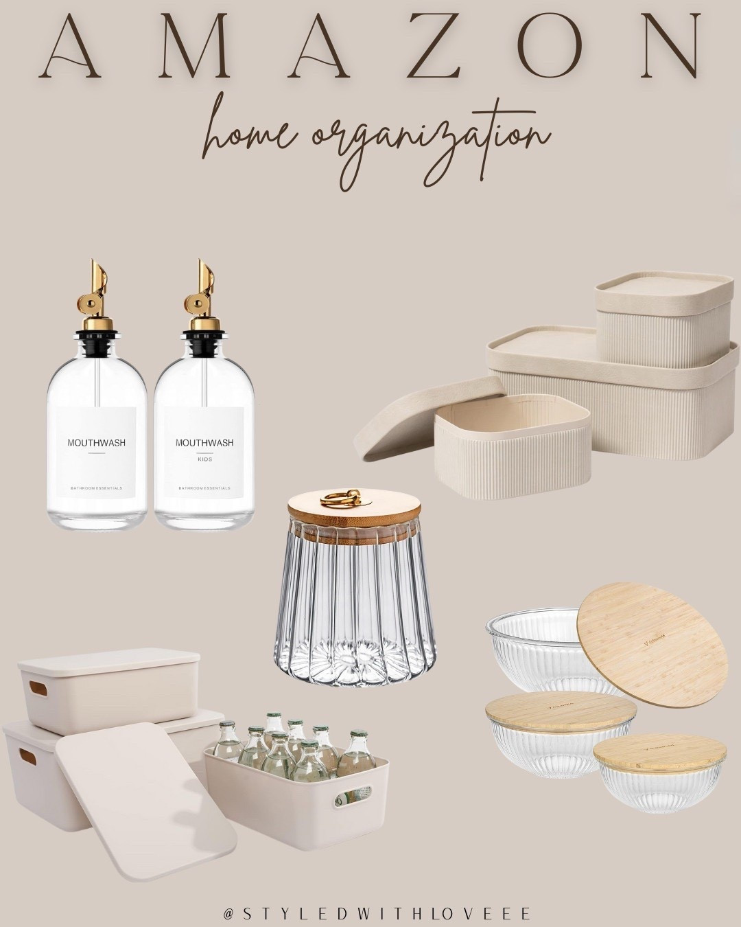 Neutral, minimal, and functional—these Amazon home organization finds will transform your space! 🏡✨ From chic glass dispensers to stylish storage solutions, keeping things tidy has never looked better. 



#LTKfoodie #LTKmomlife #LTKHome