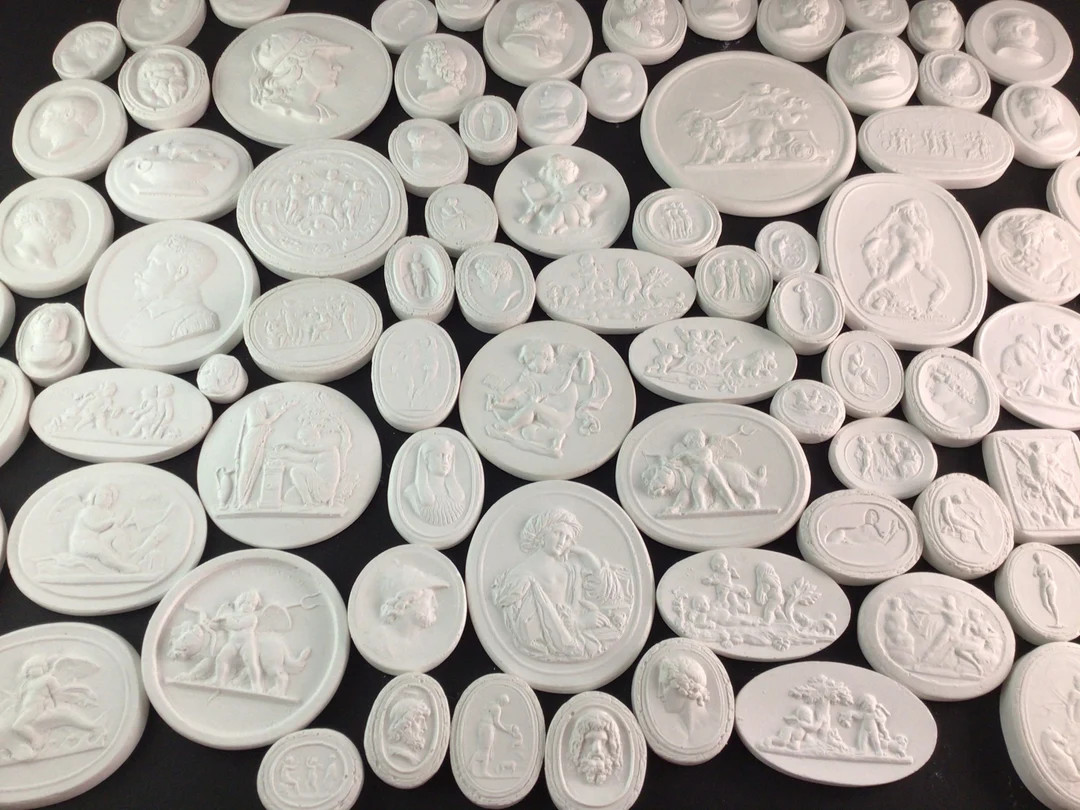 FREE SHIPPING*** 20 Mixed Plaster Grand Tour Intaglios Various Sizes, Bulk Dealer Lot - Etsy | Etsy (US)