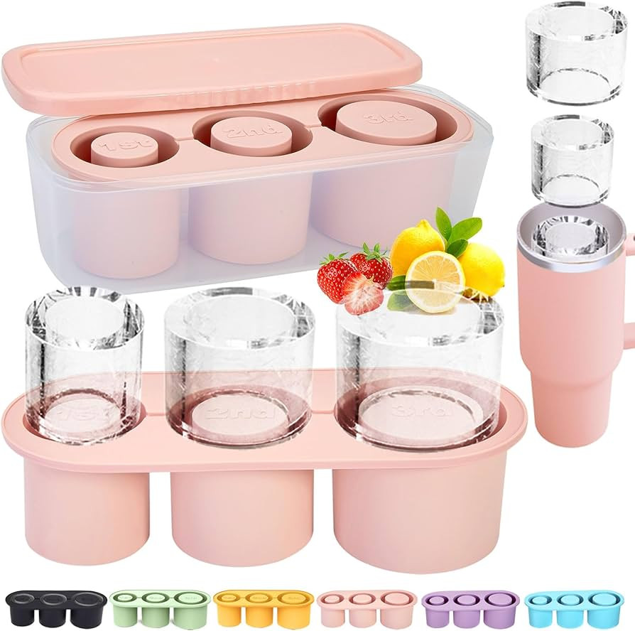 1pc Tumbler Ice Tray for Stanley/Yeti/Simple Modern etc. 40oz Tumblers, Silicone Ice Cube Tray fo... | Amazon (US)