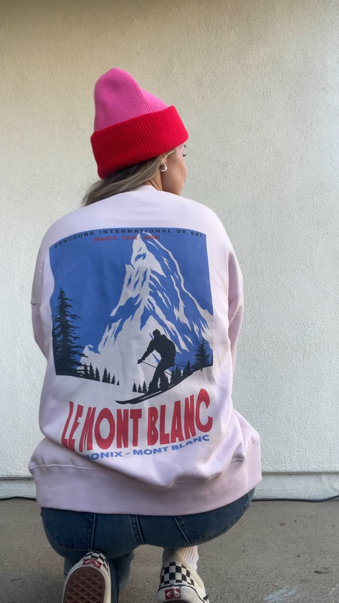 medium in the sweatshirt