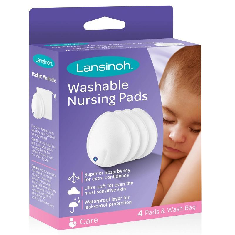 Lansinoh Washable Nursing Pads - 4ct | Target
