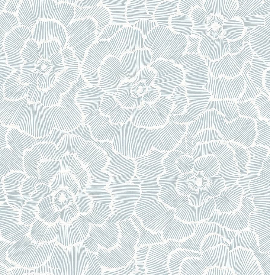 NuWallpaper NUS4048 Saraya Peel & Stick Wallpaper, Blue | Amazon (US)