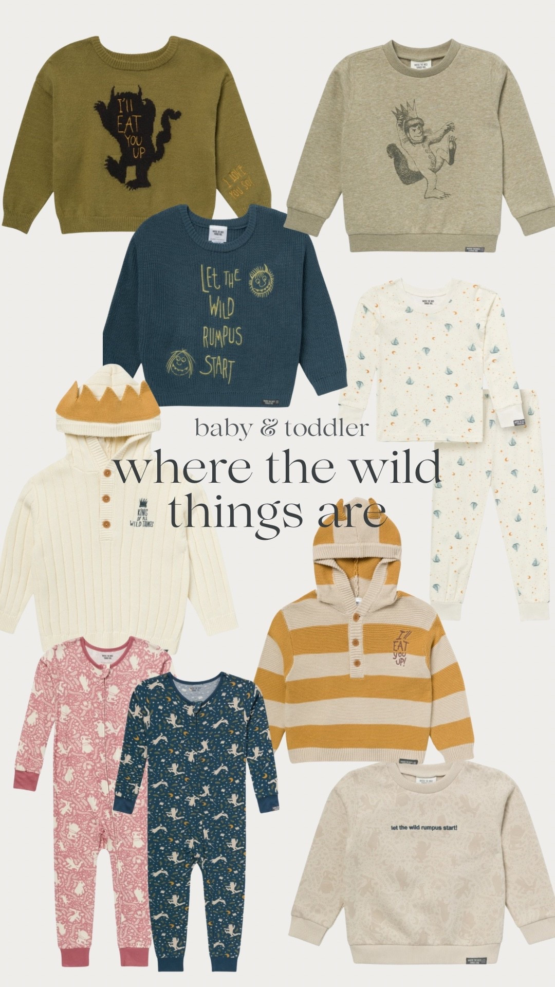 Walmart modern moments where the wild things are collection for babies & toddlers

way too cute!!! 



#LTKKids #LTKBaby #LTKFamily