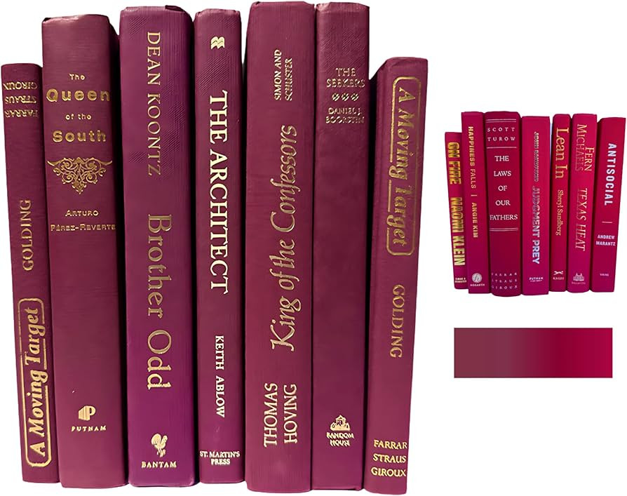 Decorative Books for Home Decor – Real Hardcover Stack in Curated Colors, Coffee Table Collecti... | Amazon (US)