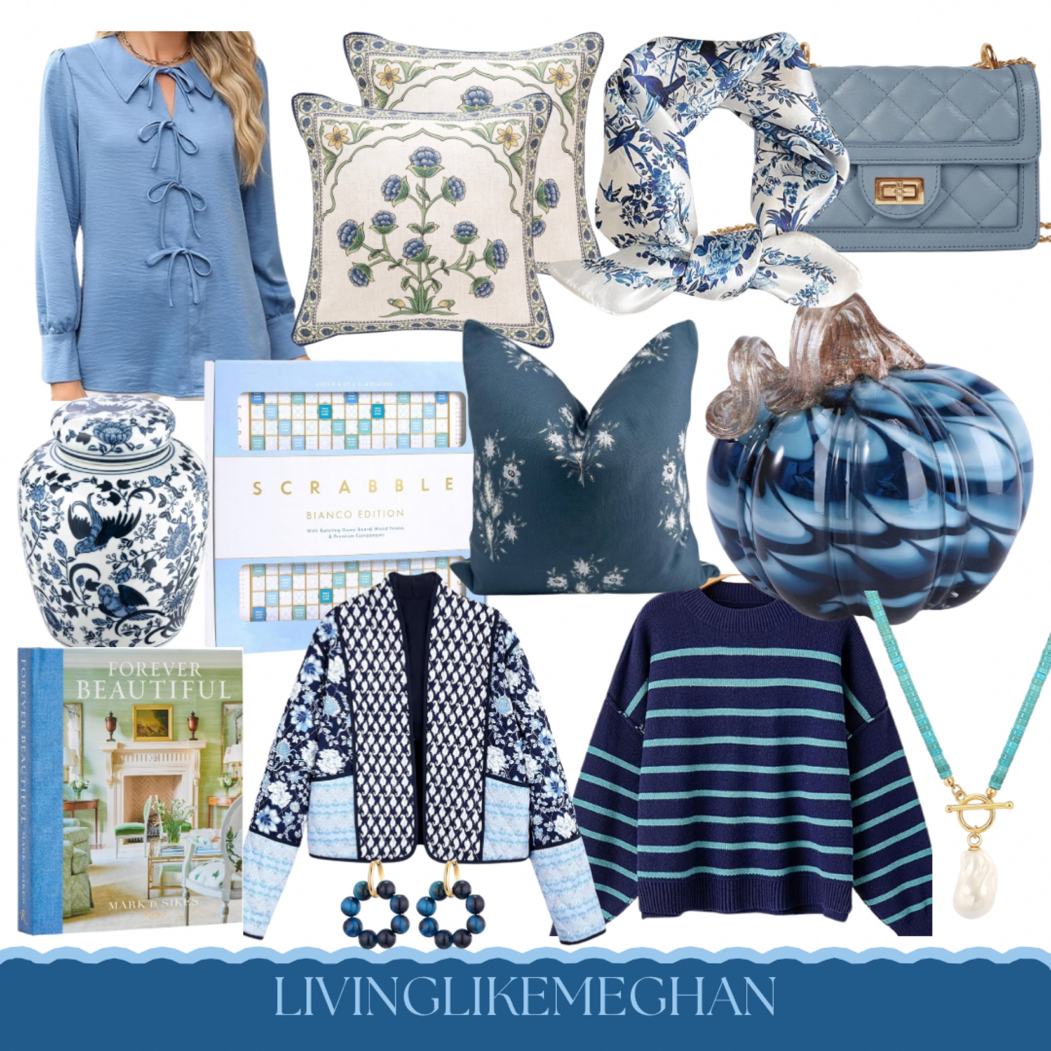 Amazon Finds - blue edit





Quilted jacket, fall style, glass pumpkins, throw pillows, striped sweater, ginger jar, bows, beaded necklace, book, home decor inspo, fall home decor, chinoiserie chic, luxe living, vintage inspired, blue and white home decor, grandmillennial style

#LTKHome #LTKFindsUnder100 #LTKStyleTip