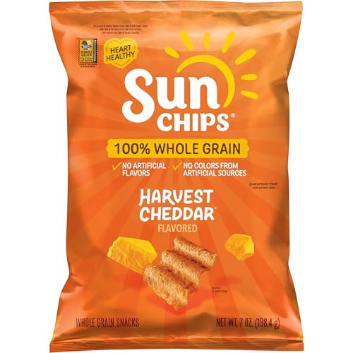 Sunchips Multigrain Snacks Harvest Cheddar, 7 Oz | Amazon (US)
