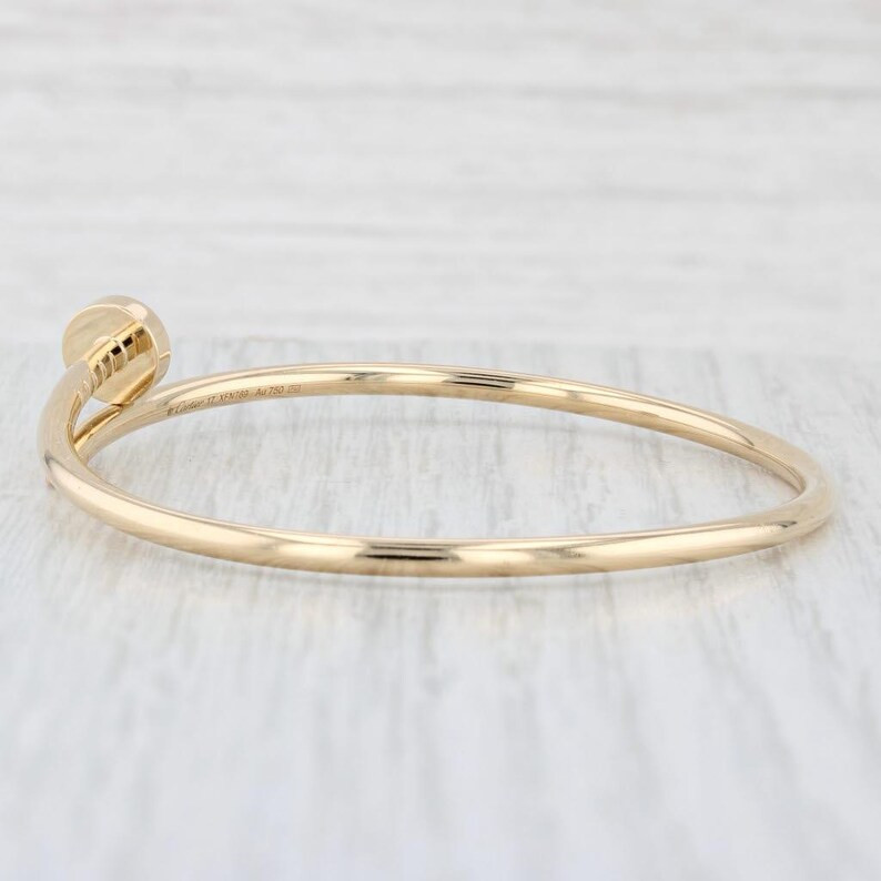 Cartier Nail Bangle Bracelet Juste Un Clou Small 18k Gold Box Cert 6.75 17cm - Etsy | Etsy (US)