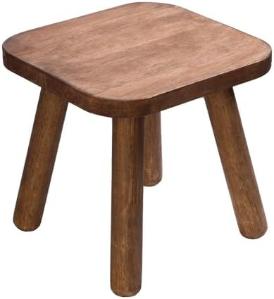 Wooden Step Stool for Adults Step Stool for Toddlers Plant Stool Small Wooden Stool with Four Det... | Amazon (US)
