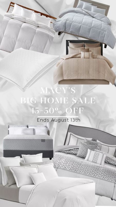 Macy’s is having a huge #home #SALE right now! Unfortunately it ends on 8/13 so if you’re like me and have recently moved, get your new #bedding now as everything is currently 15-50% off ! You won’t see these prices anywhere else! 

#LTKsalealert #LTKFind #LTKhome