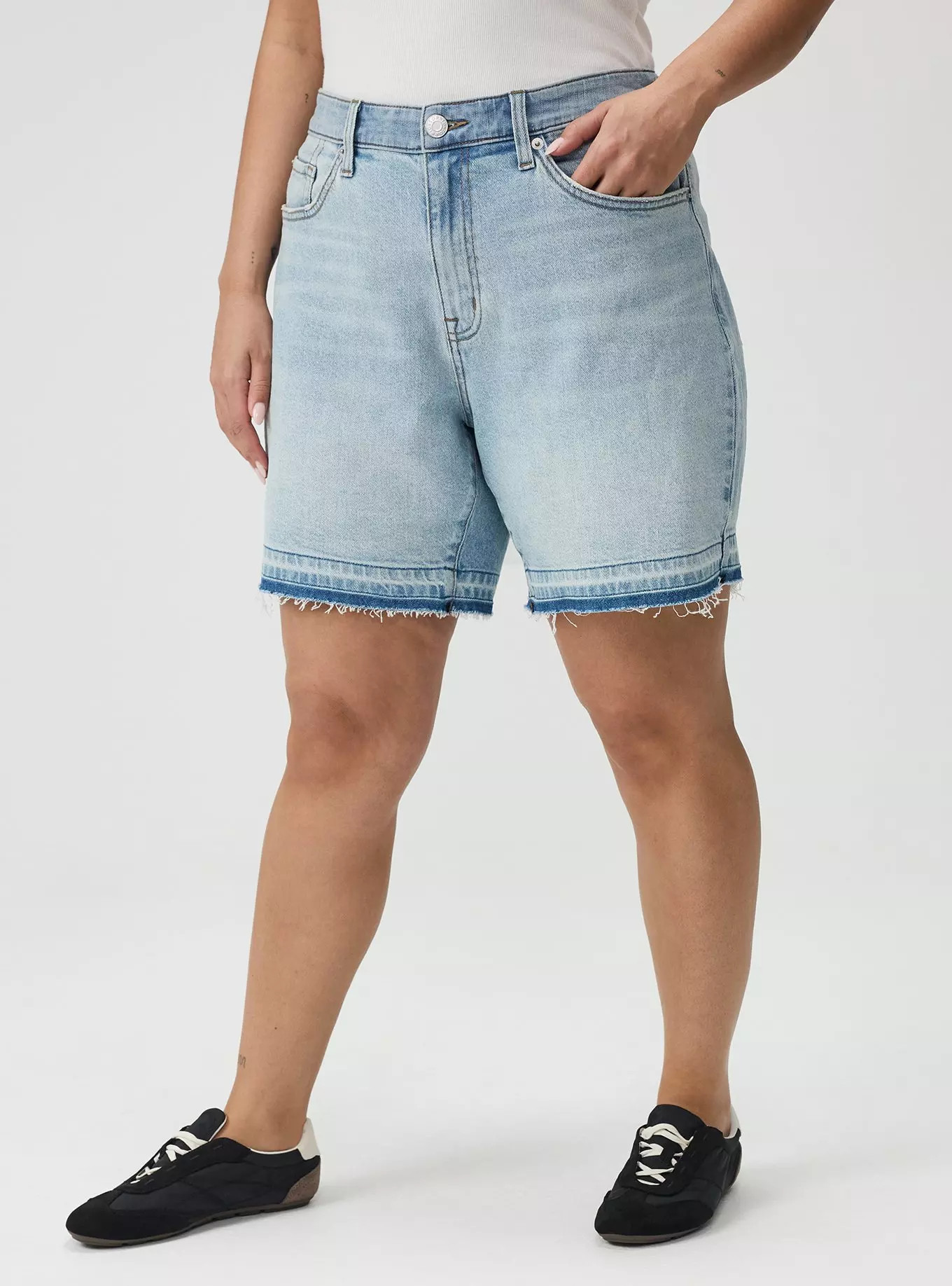 7'' High-Rise Dad Denim Short | Torrid (US & Canada)