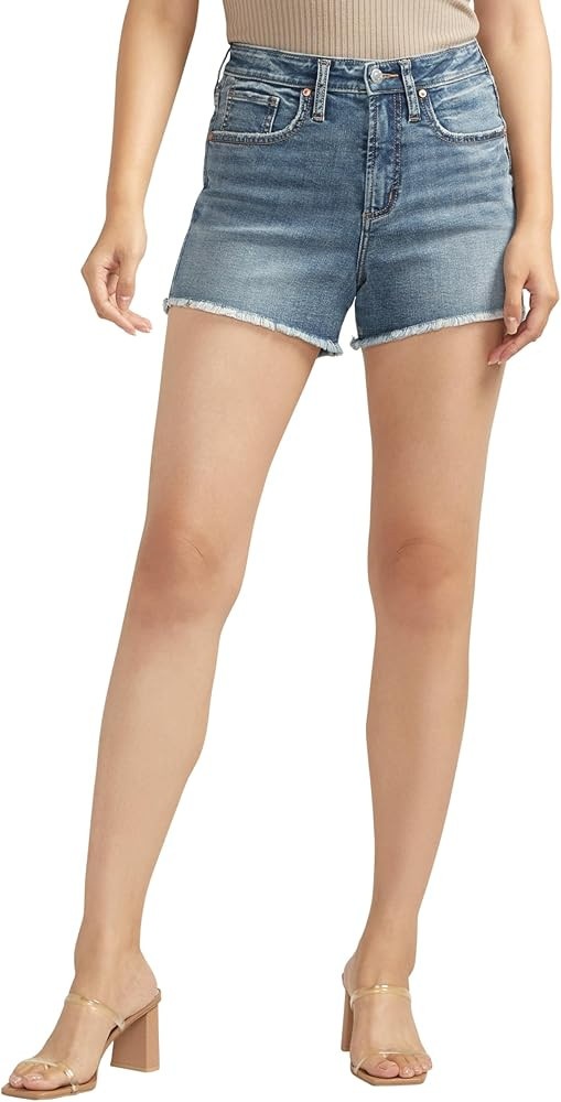 Silver Jeans Co. Women's Beau High Rise Short | Amazon (US)