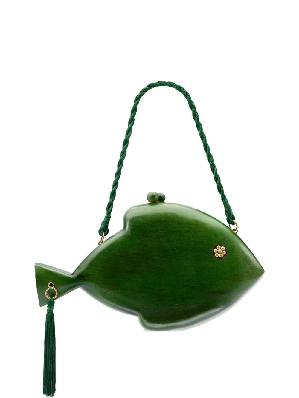 Simon Miller fish-shape clutch bag - Green | Farfetch Global