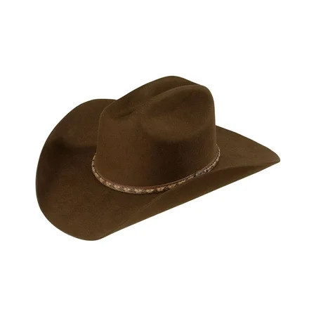 Justin Unisex Plains 2X Felt Cowboy Hat Brown 7 1/2 | Walmart (US)