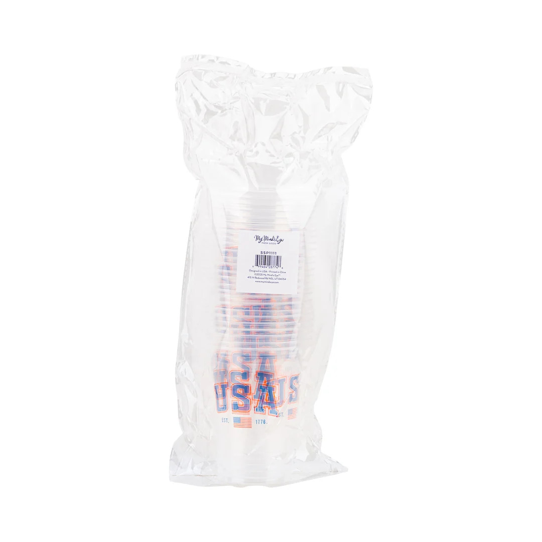 USA Clear Plastic Cups | My Mind's Eye