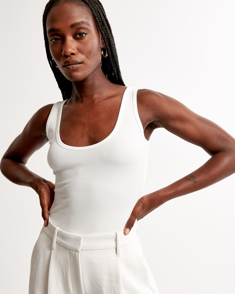 Sandwash Rib Tuckable Scoopneck Tank | Abercrombie & Fitch (US)