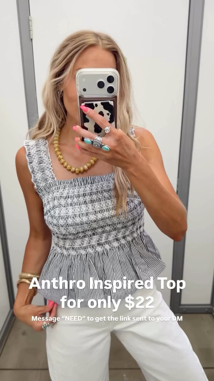 Anthro Inspired Top at Walmart for only $22 and I am in love 🤭🤍🙌🏼✨

I’ve paired with these cute white jeans and some accessories.

Wearing my tts (small)

#LTKootd #LTKgrwm #LTKdayinmylife