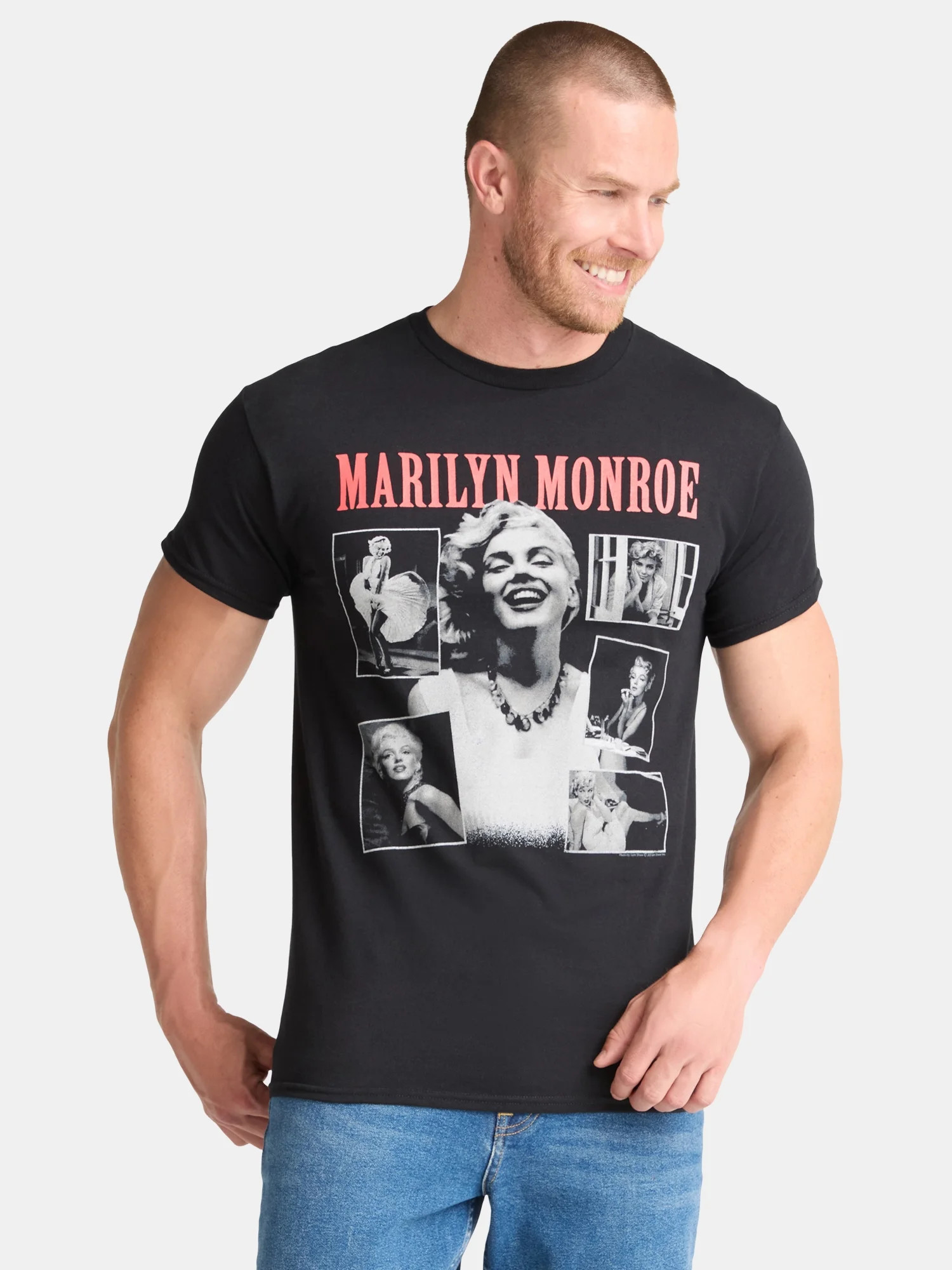 Marilyn Monroe Men's and Big Men's Graphic Tee, Sizes S-3XL - Walmart.com | Walmart (US)