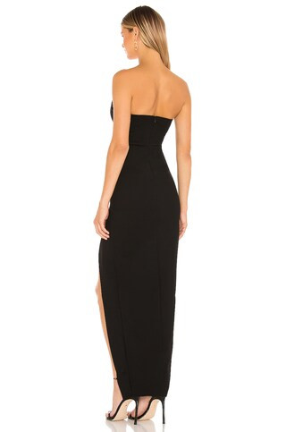 Ryleigh Strapless Maxi Dress in Black | Revolve Clothing (Global)