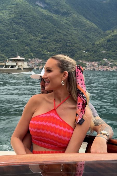 When in Italy 💛 This set is Show Me Your Mumu and it was perfect for this boat day. 

show me your mumu l summer set l matching set l pink set 