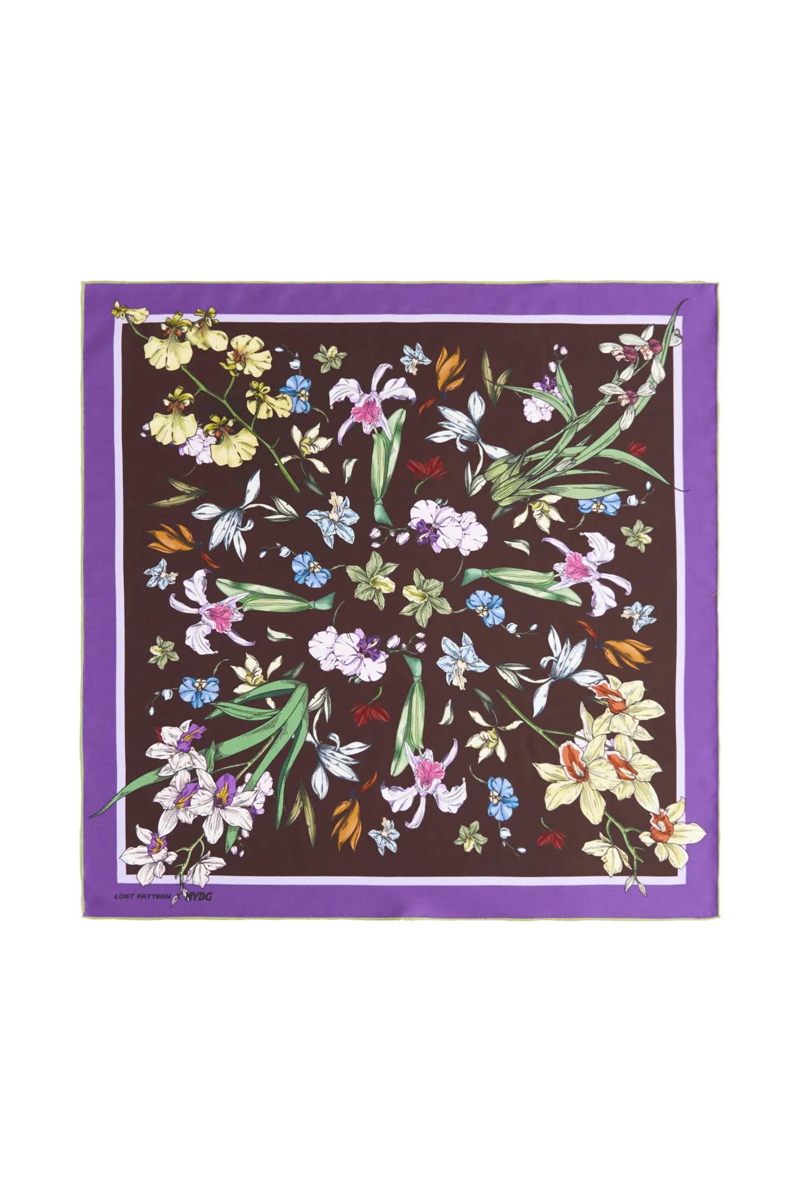 X NYBG "Orchid Symphony" Silk Bandana Scarf | Nordstrom | Nordstrom