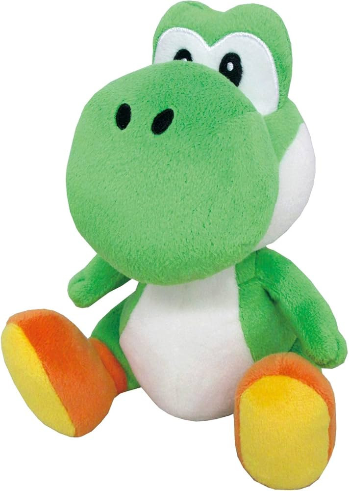 Little Buddy Super Mario All Star Collection 1416 Yoshi Stuffed Plush, 8",Multi-colored | Amazon (US)