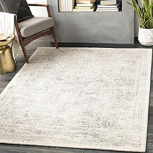 Artistic Weavers Klaudia Trellis Modern Area Rug,6'7" x 9',Light Grey | Amazon (US)
