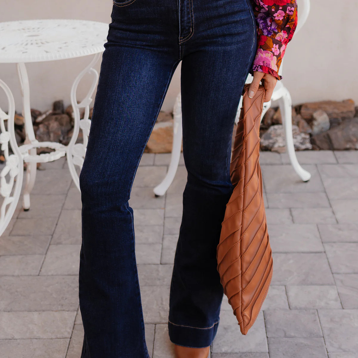 Deep River Slim Flare Kancan Jeans | High Rise Dark Wash Denim – Krush Kandy | Krush Kandy