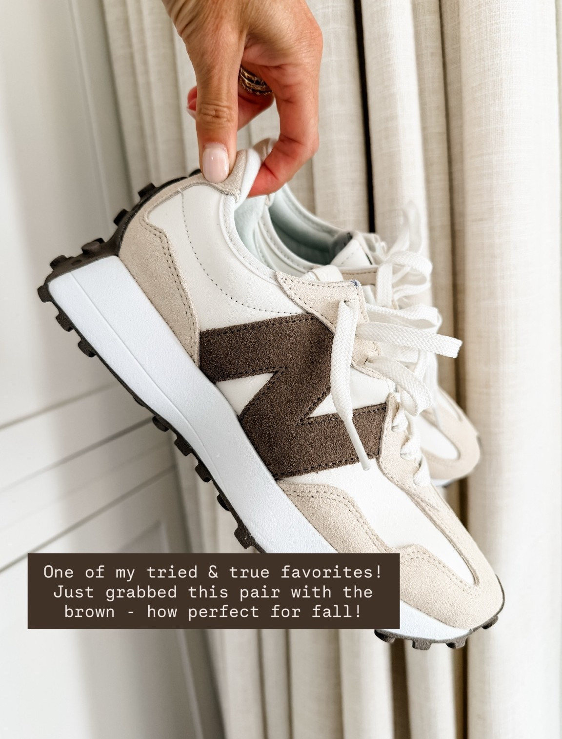 I was so excited when I saw these New Balances! 😍 The brown is so good for fall! 

Loverly Grey, fall shoes, fall sneakers, new balances, fall accessories, athleisure, new balance 327

#LTKSeasonal #LTKActive