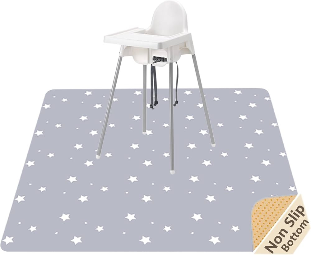 51\u201d Baby Splat Mat for Under High Chair/Arts/Crafts, Womumon Washable Splash Mat Waterproof ... | Amazon (UK)