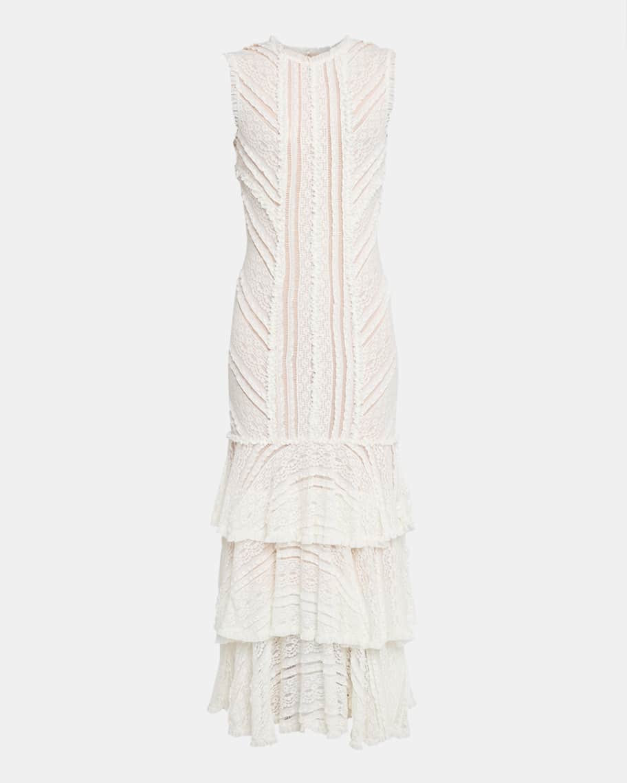 Cinq a Sept Maceio Sleeveless Lace Maxi Dress | Neiman Marcus